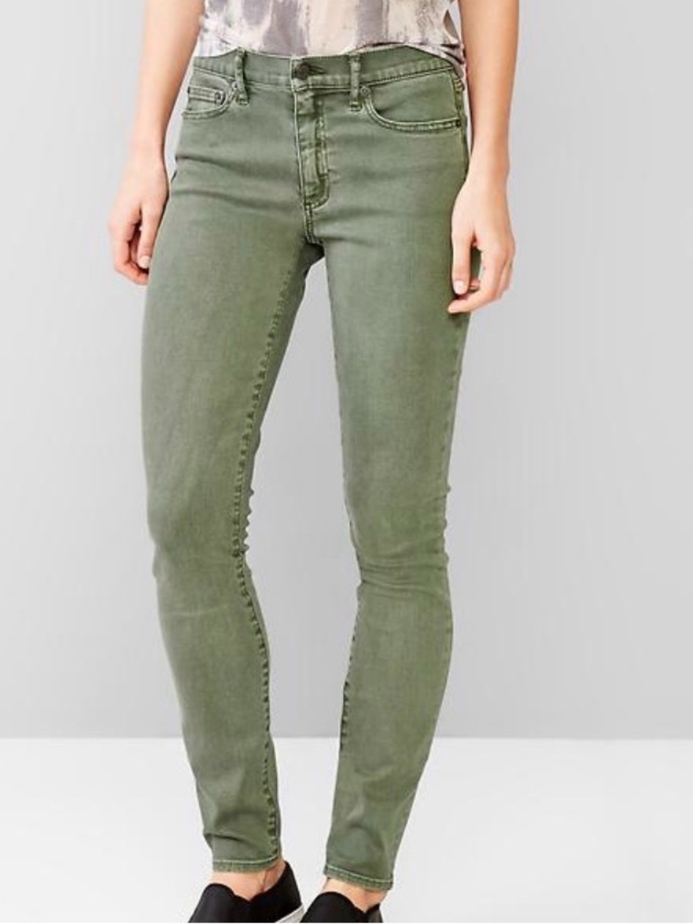 GAP Olive Skinny Jeans for Women